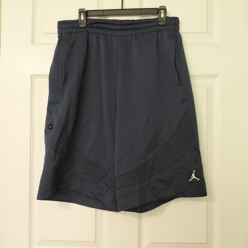 Air Jordan Shorts Jumpman Basketball Mens Size Medium Navy Blue Dri-Fit Athletic